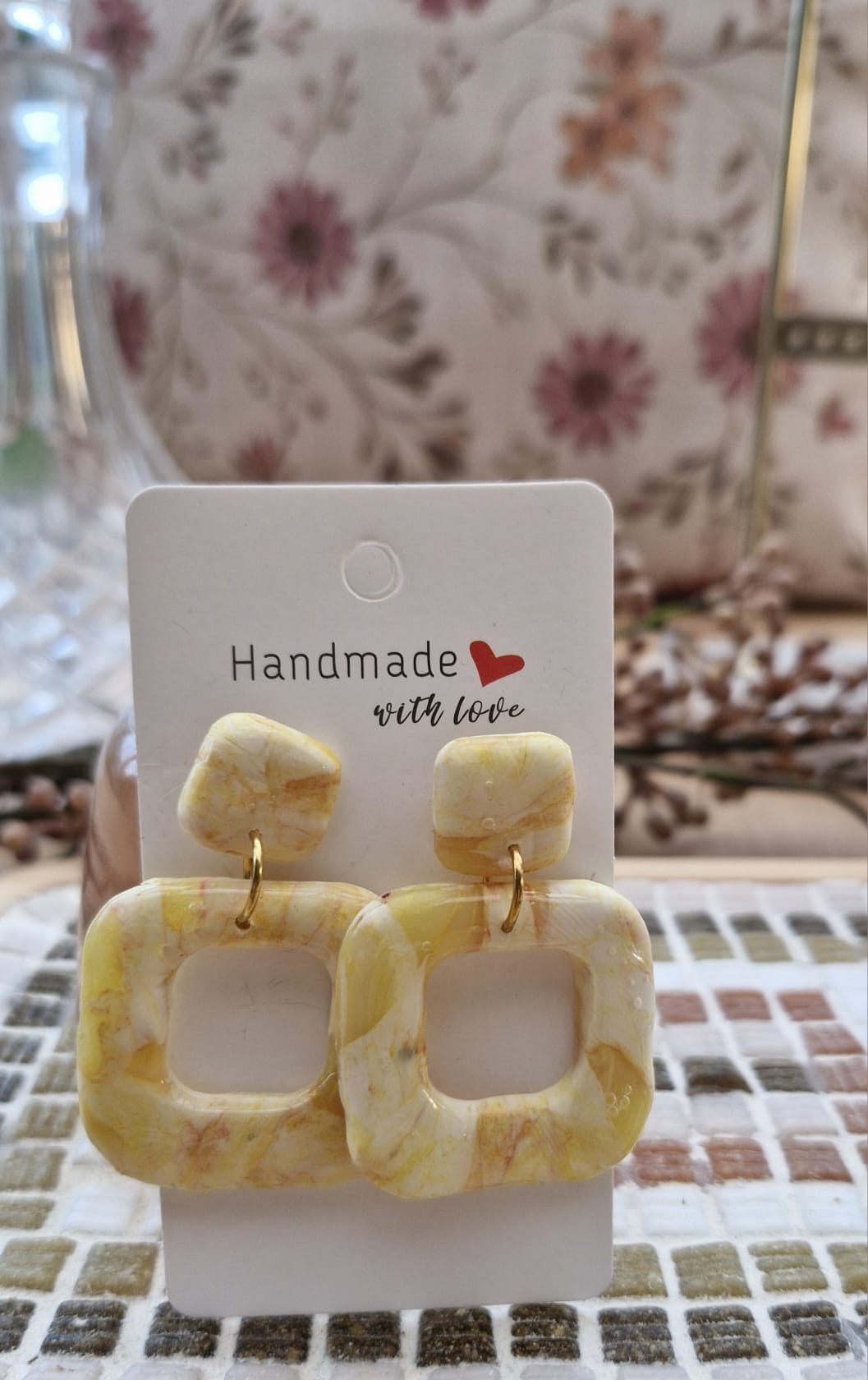 Boucles d’oreilles - "Lemon Retro"