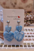 Boucles d’oreilles - "Heart of Sea Foam"