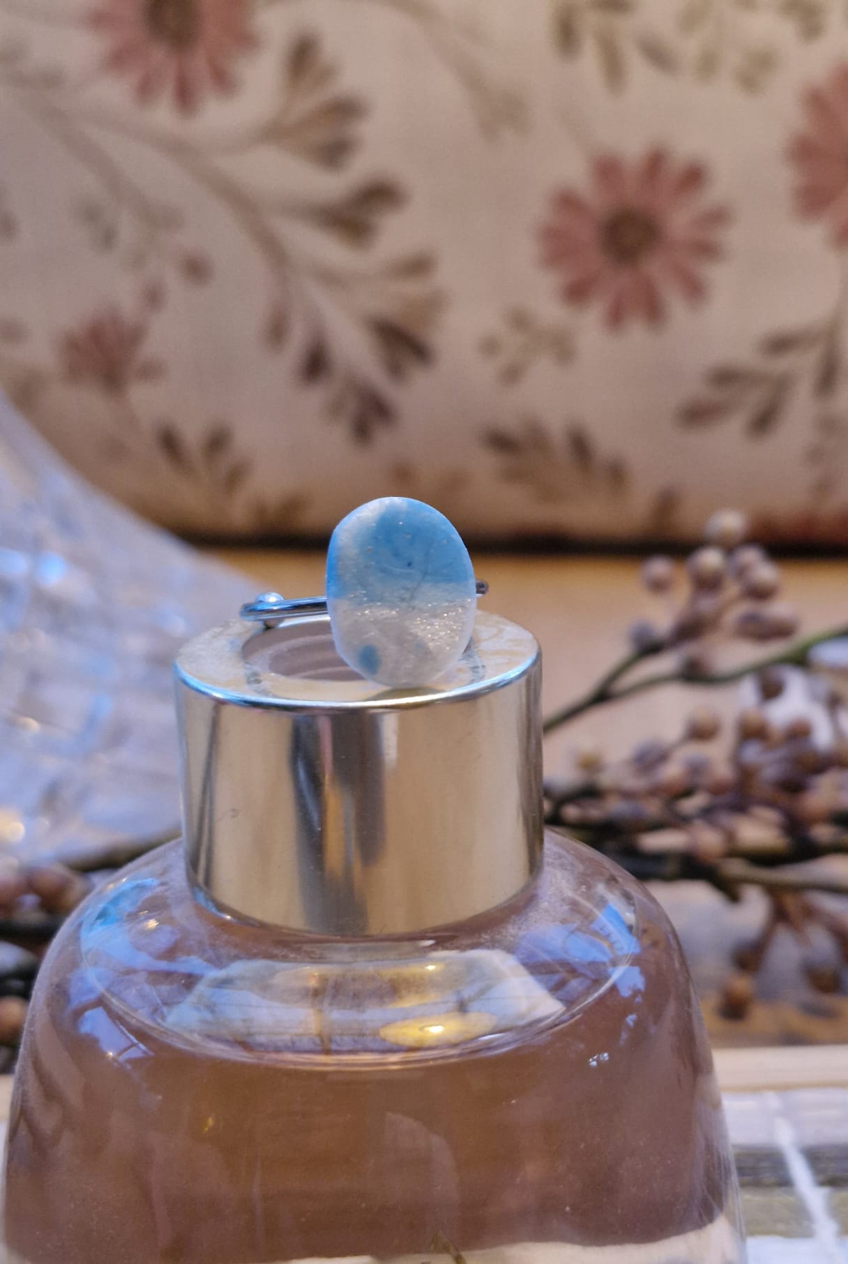 Bague - "Sea Foam Oval"