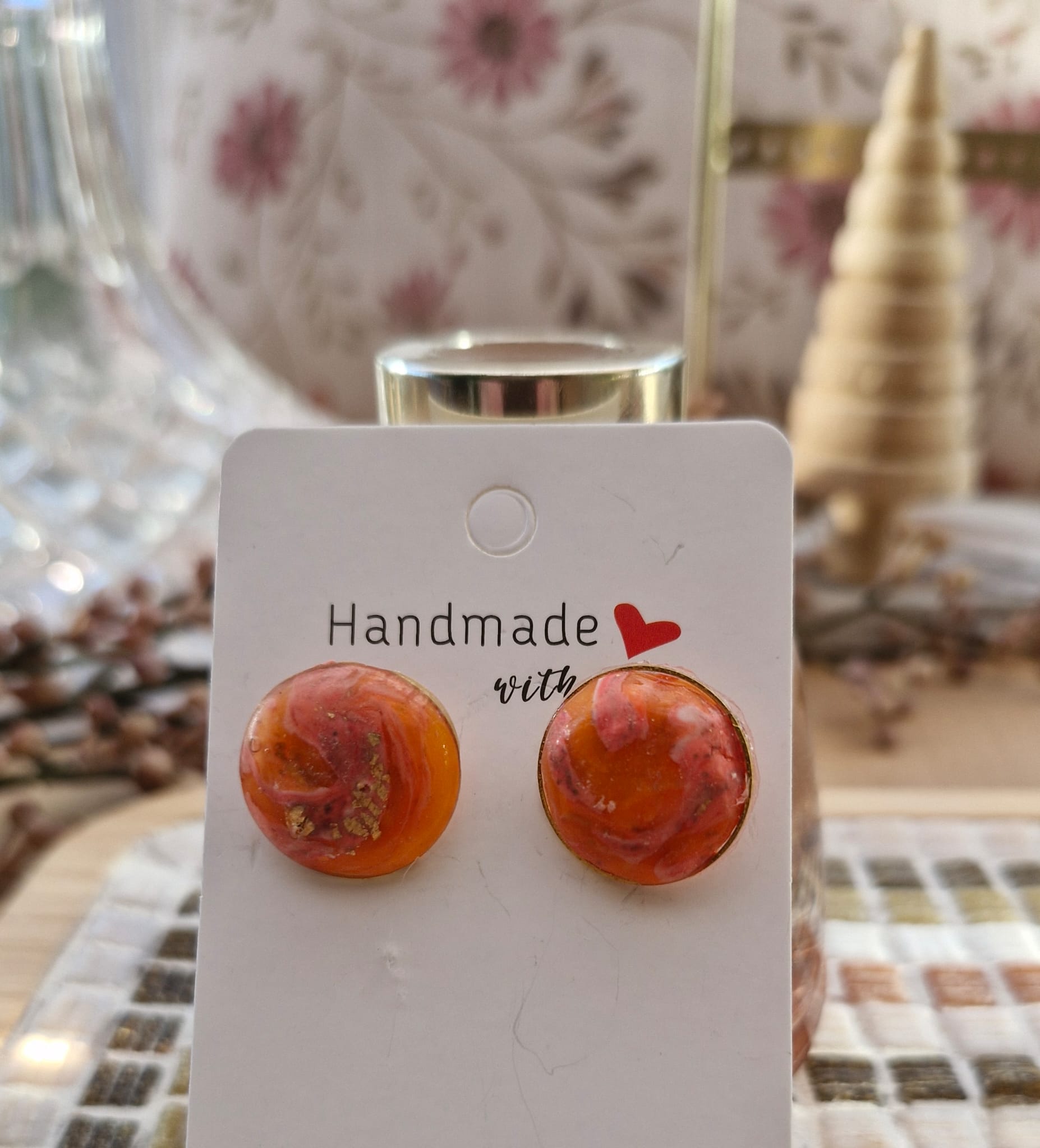 Boucles d’oreilles - "Cornaline"