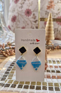 Boucles d’oreilles - "Sea Foam Tile"