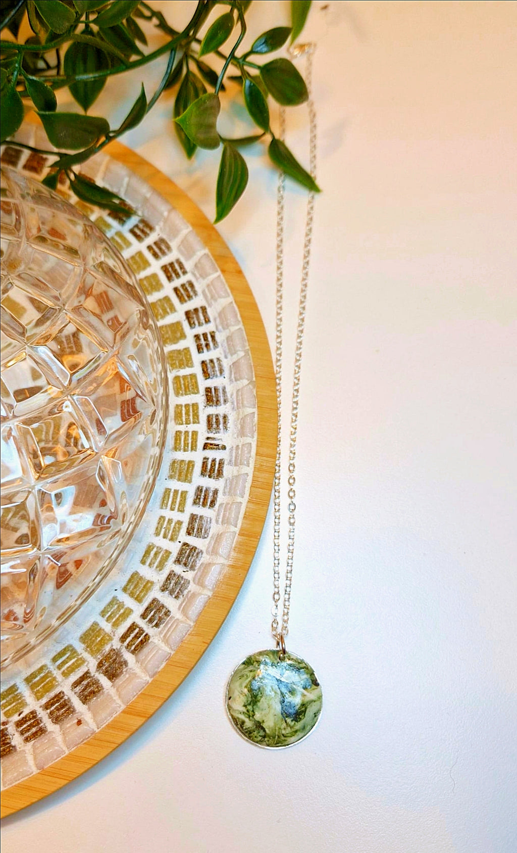 Collier - "Green Marble"