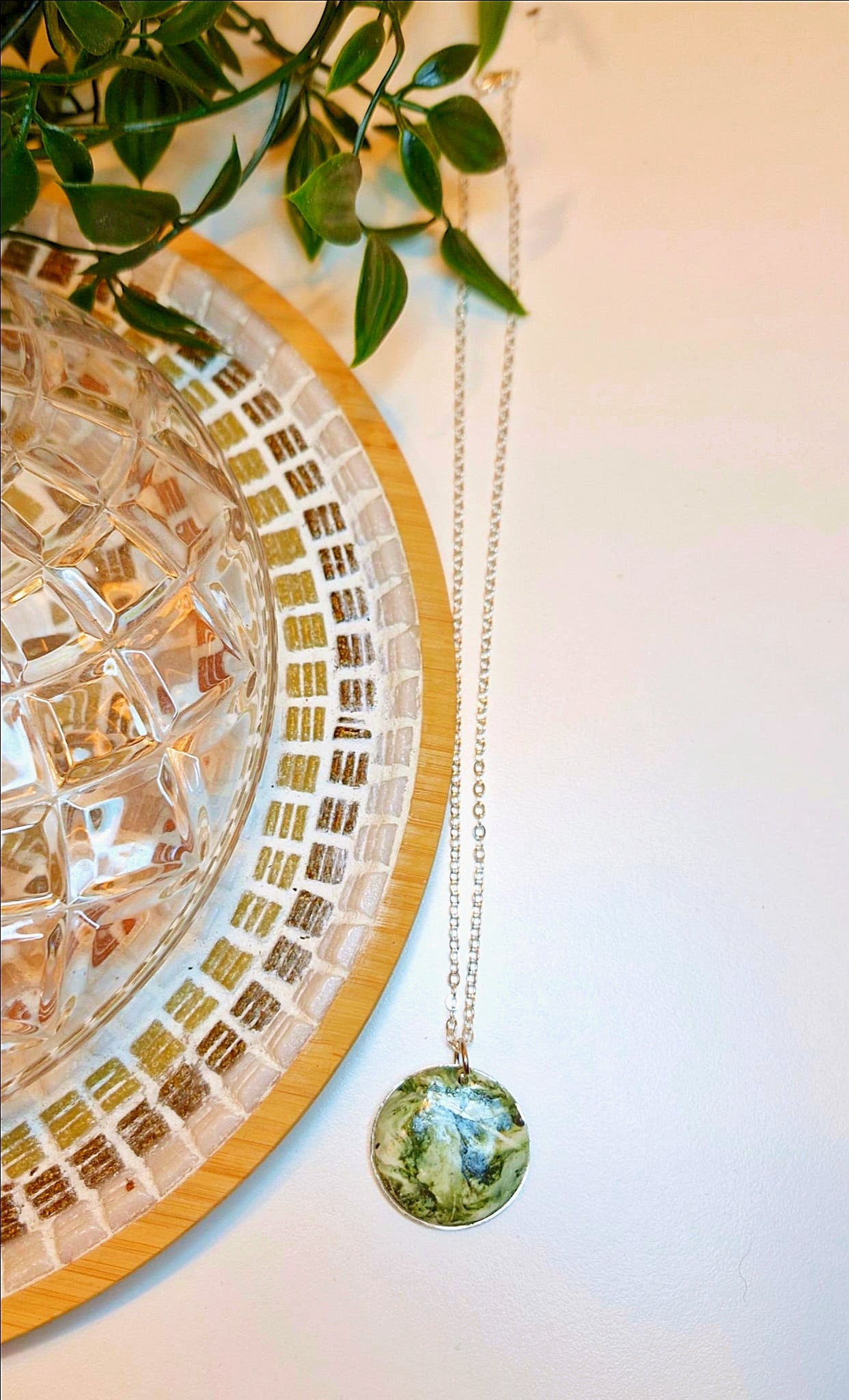 Collier - "Green Marble"