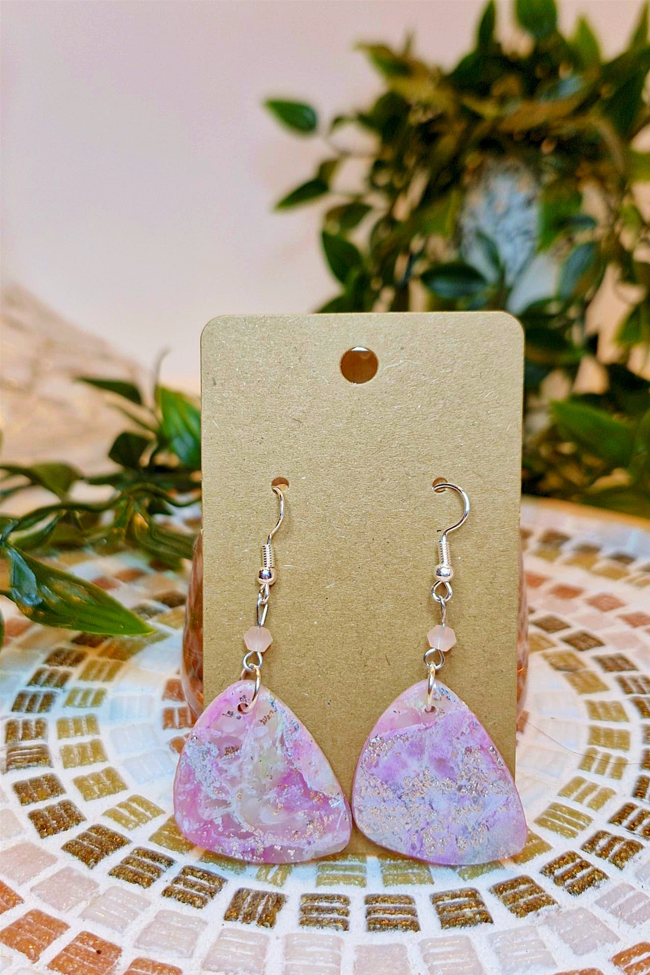 Boucles d’oreilles - "Rose Quartz"