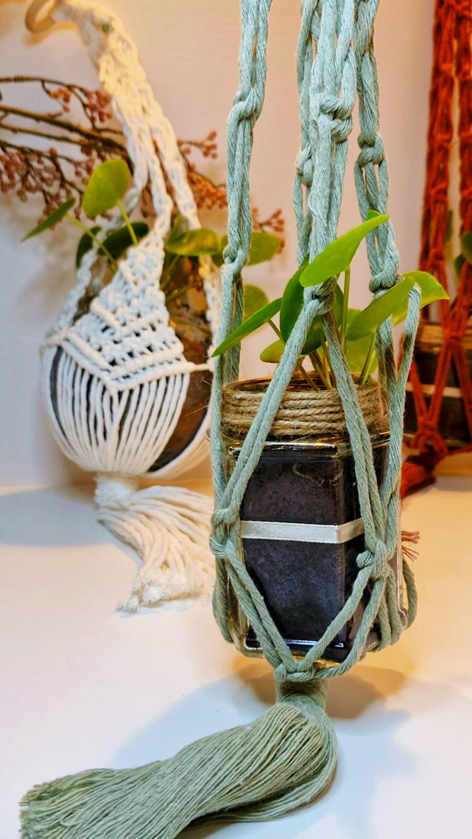 Suspension en macramé - "Jam"