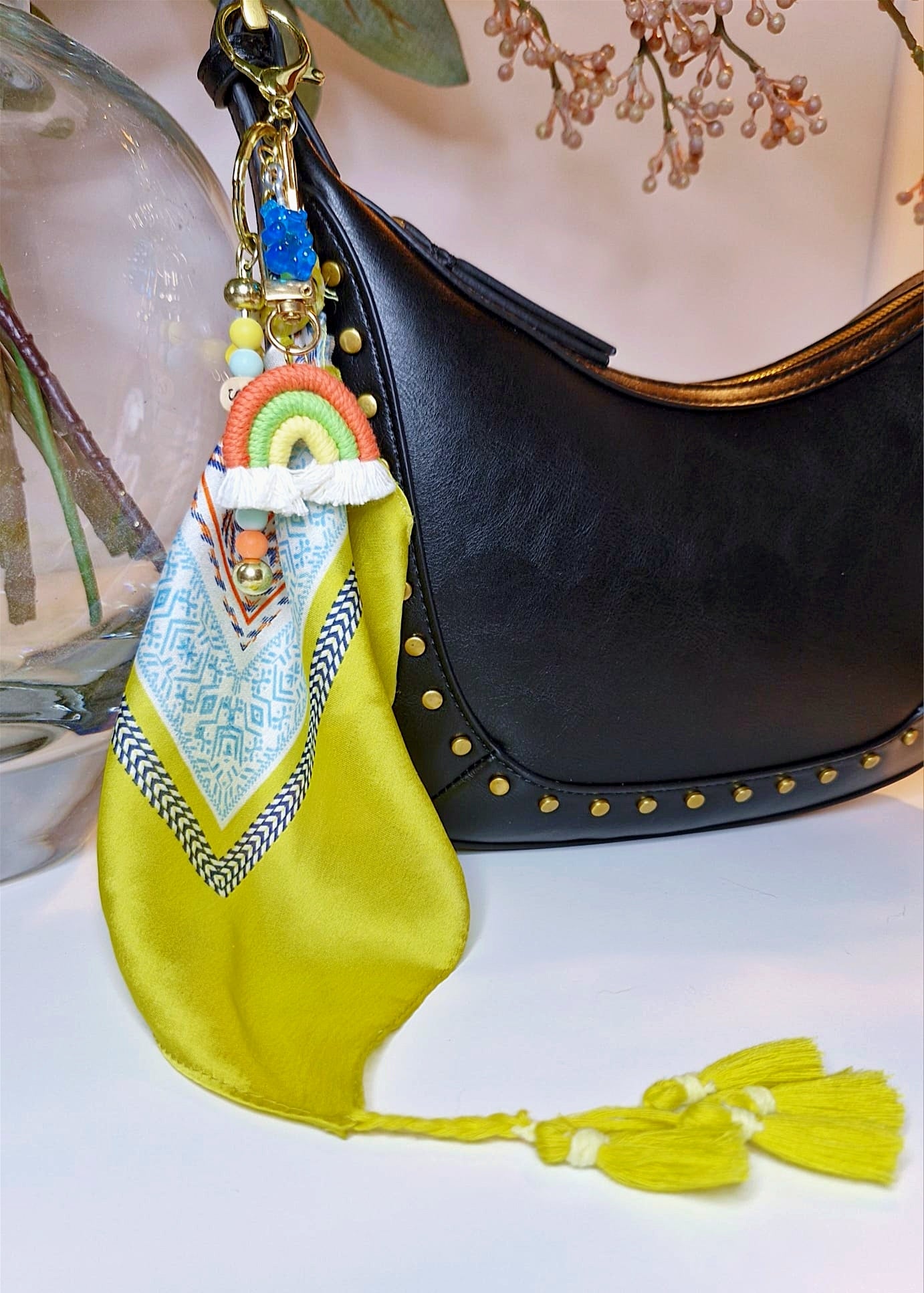 Keychain - "Sunny Rainbow"