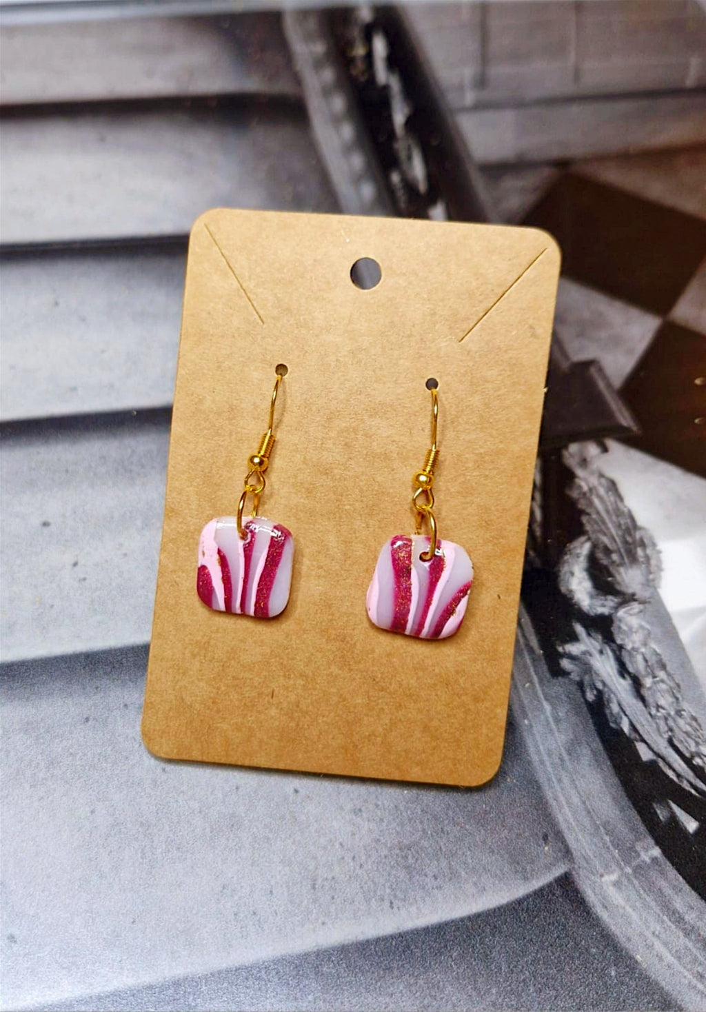 Boucles d’oreilles - "Candide's Square"