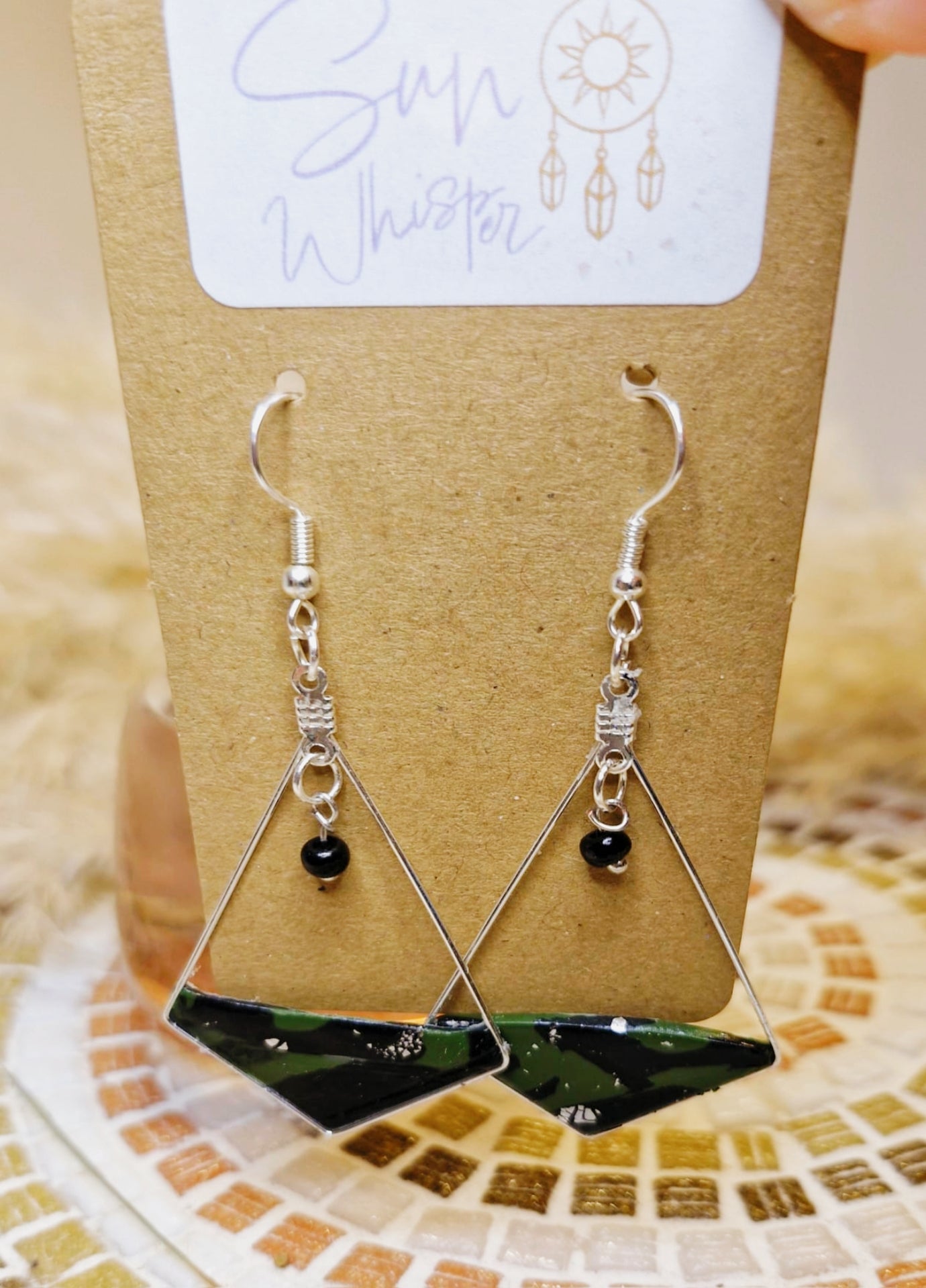 Boucles d’oreilles - "Tortoise"