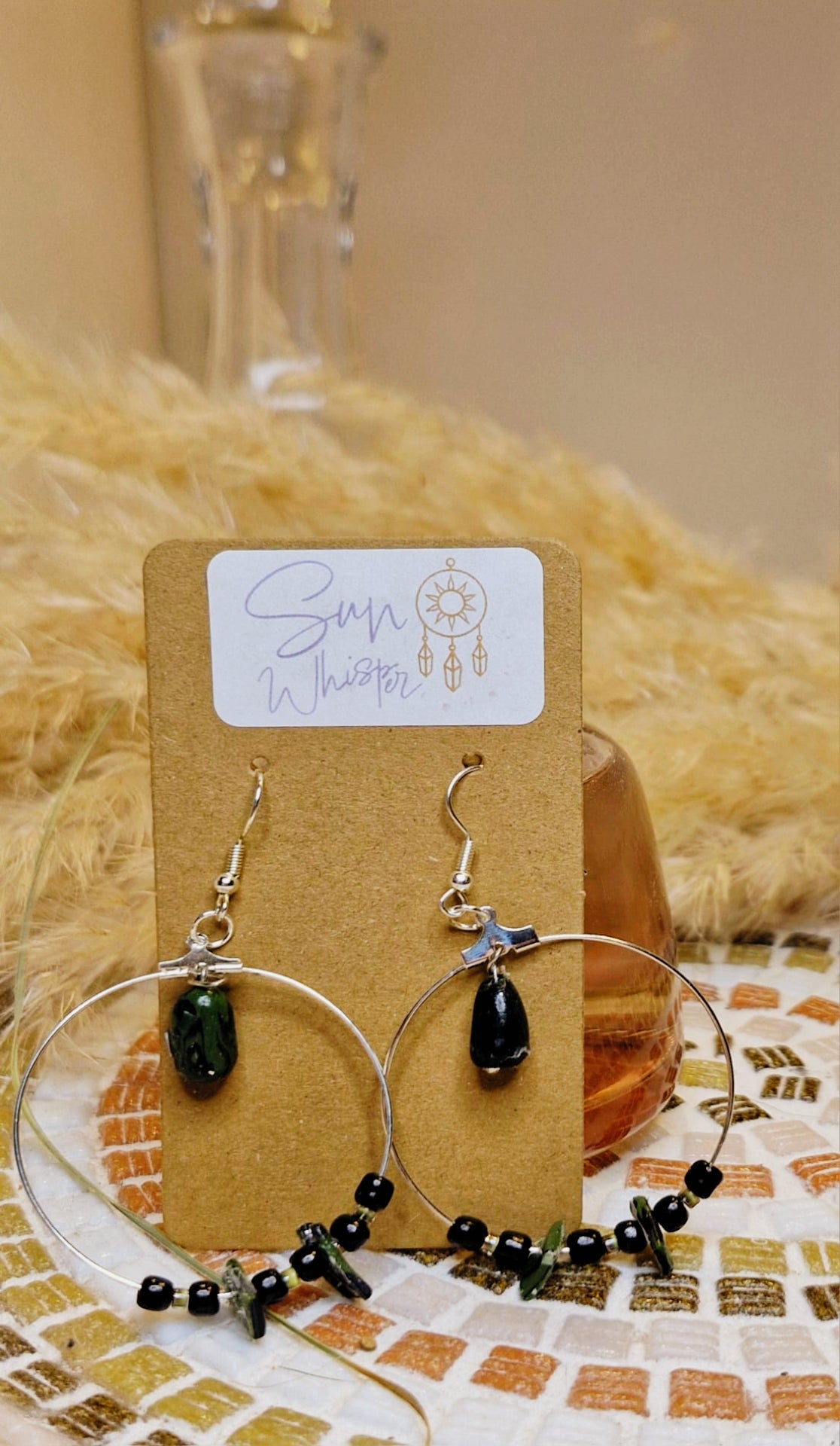 Boucles d’oreilles - "Tortoise Ring"