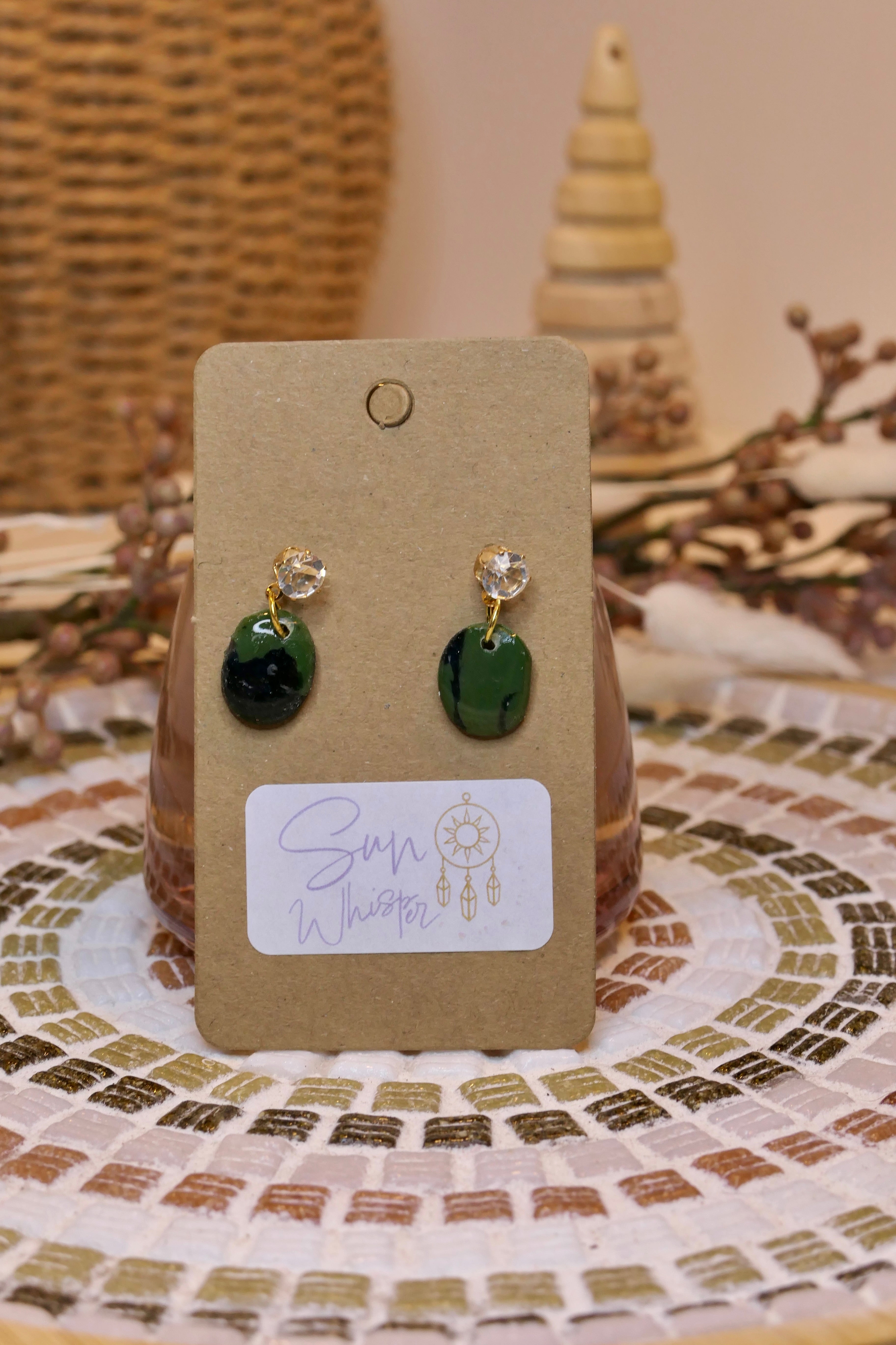 Boucles d’oreilles - "Tortoise-Shell"