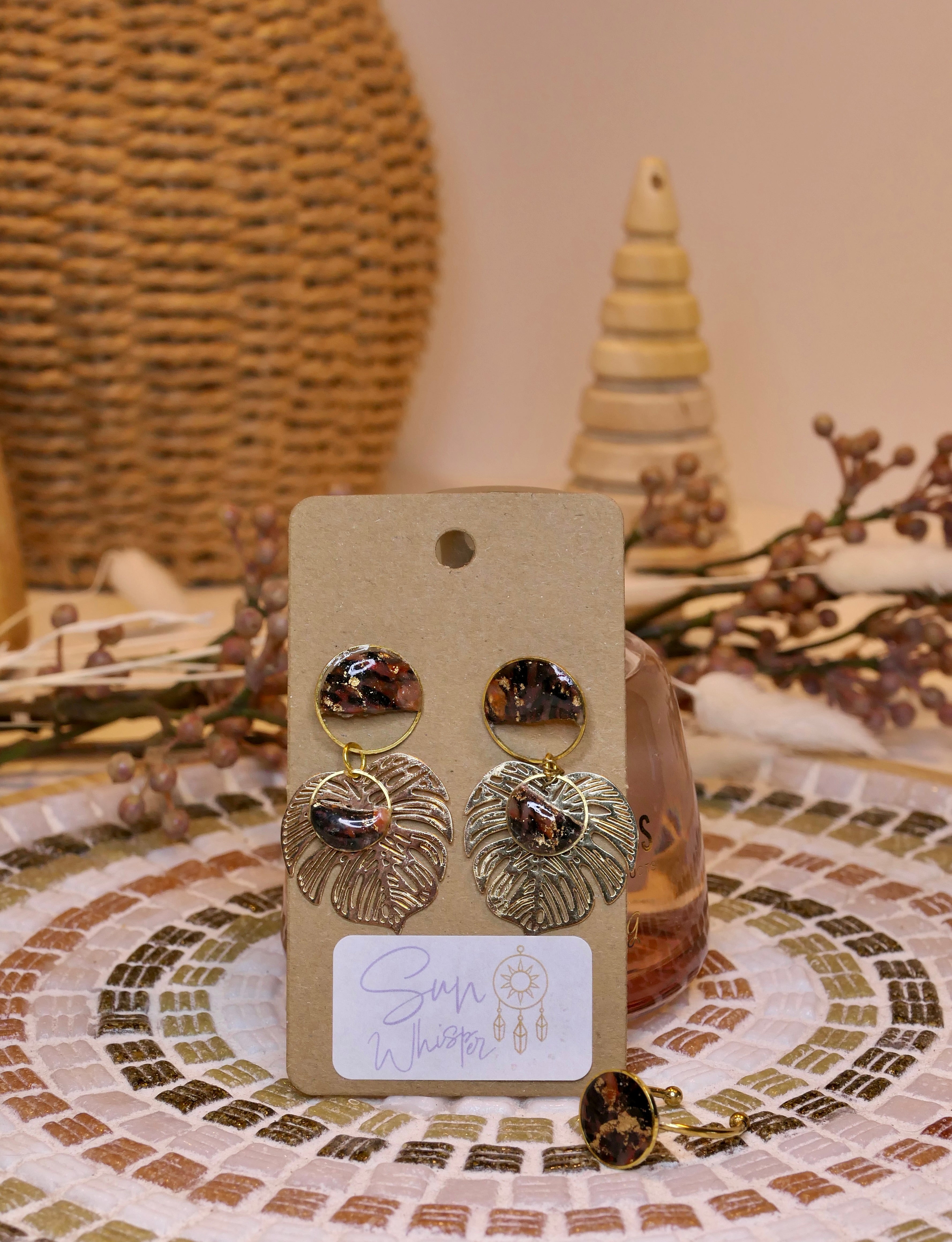 Boucles d’oreilles - "Jungle Tiger"