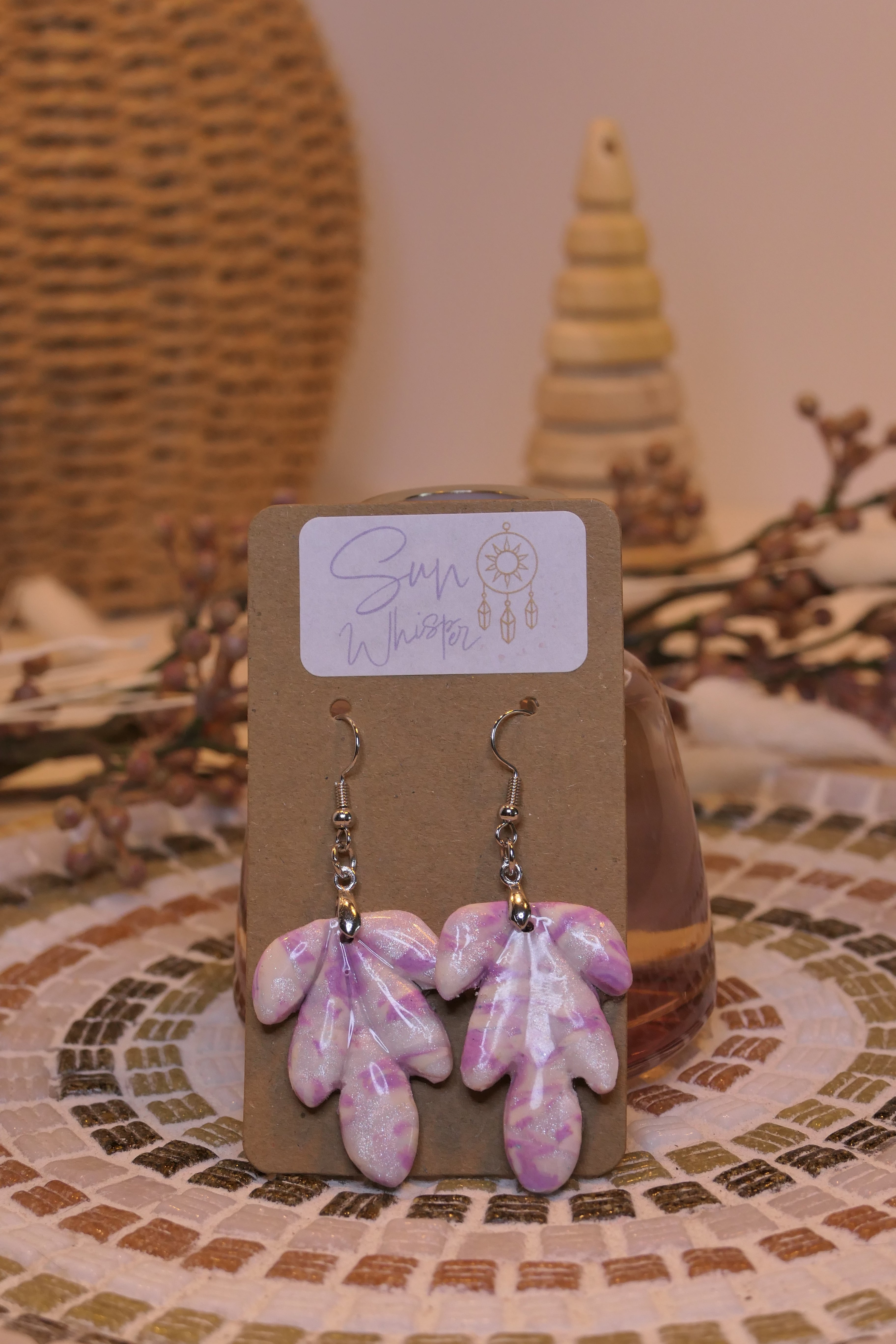 Boucles d’oreilles - "Pink Sweetness Petal"