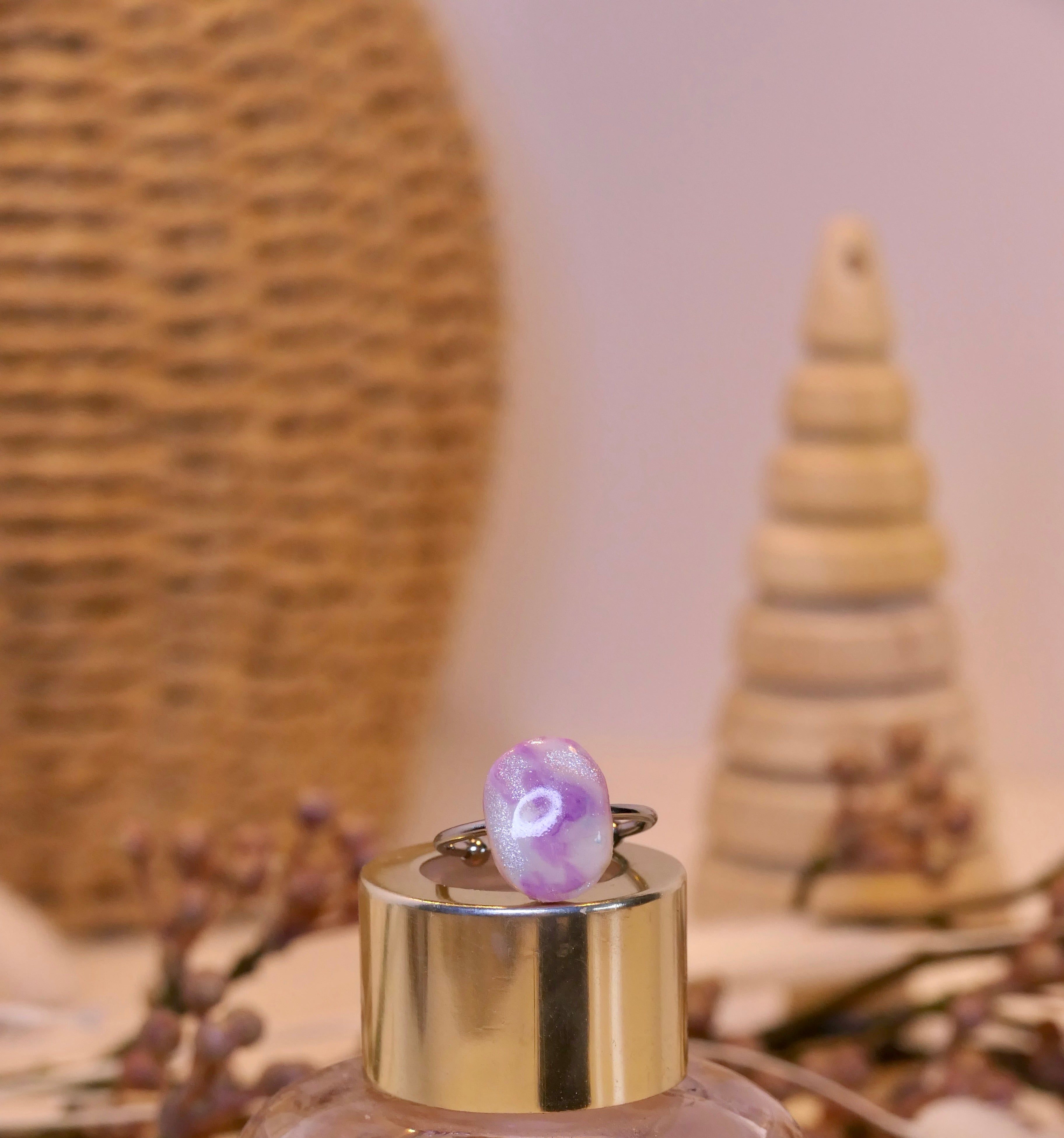 Bague - "Pink Sweetness Oval"