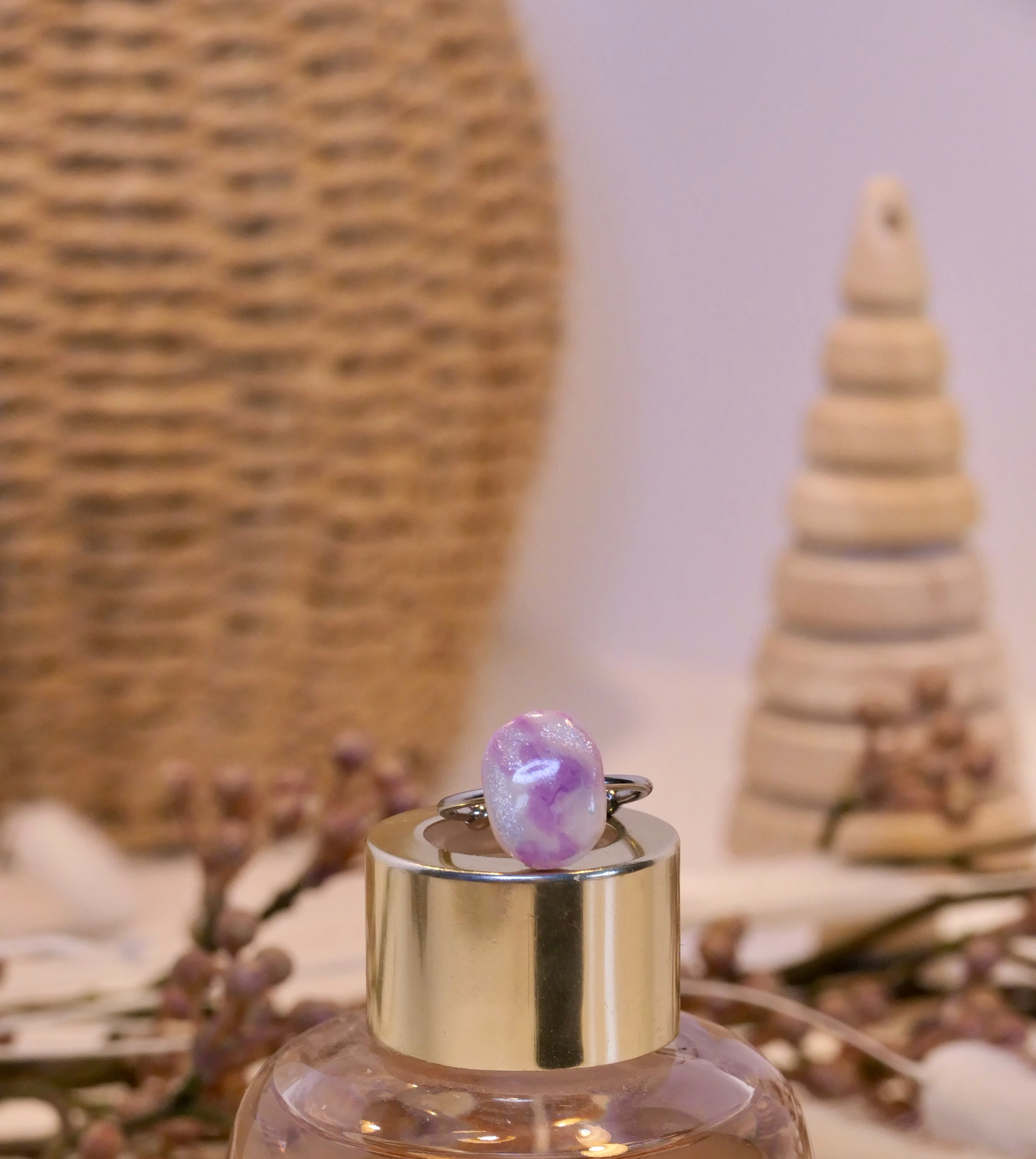 Bague - "Pink Sweetness Oval"