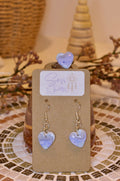 Boucles d’oreilles - "Heart of Chalcedony"