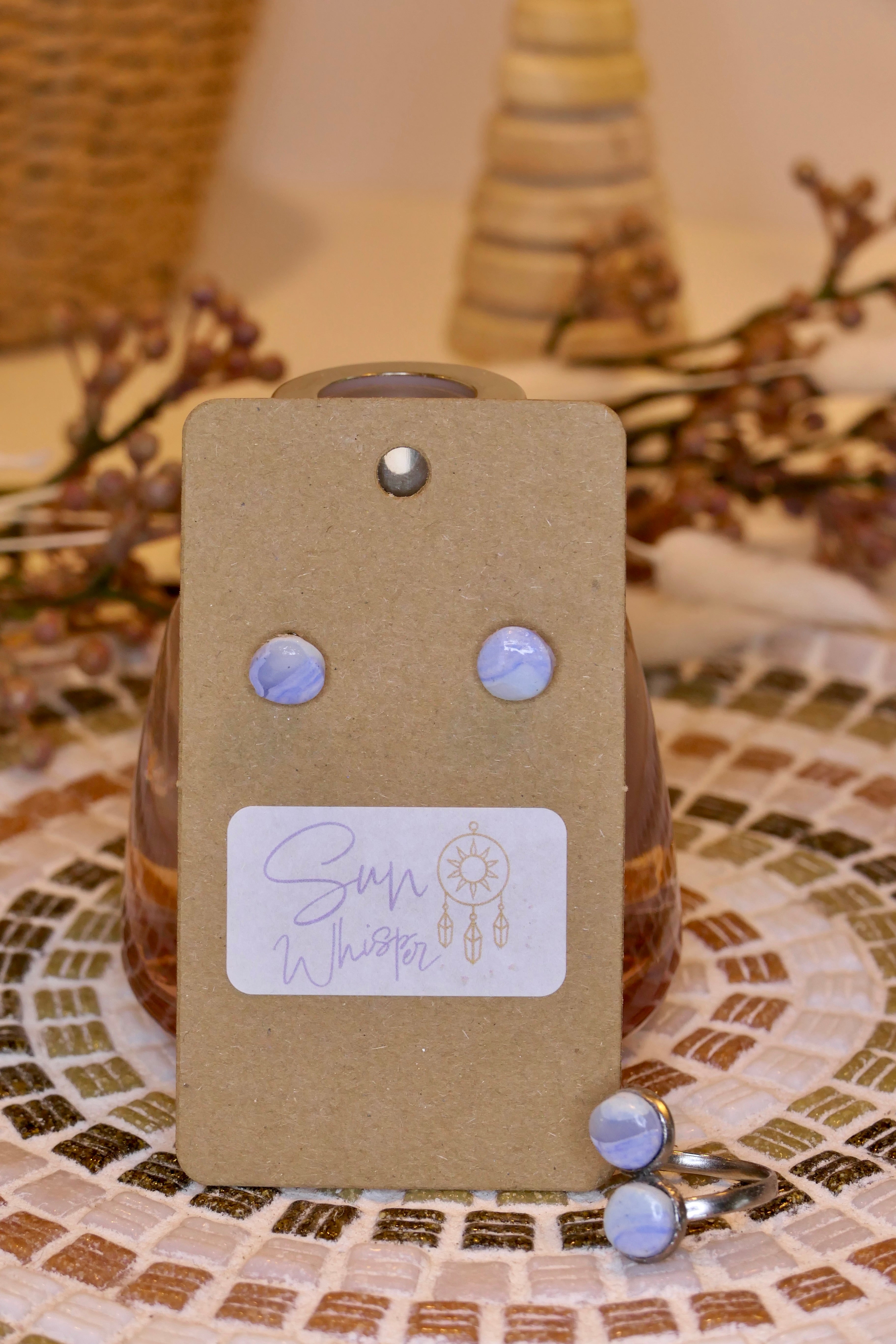 Boucles d’oreilles - "Chalcedony"