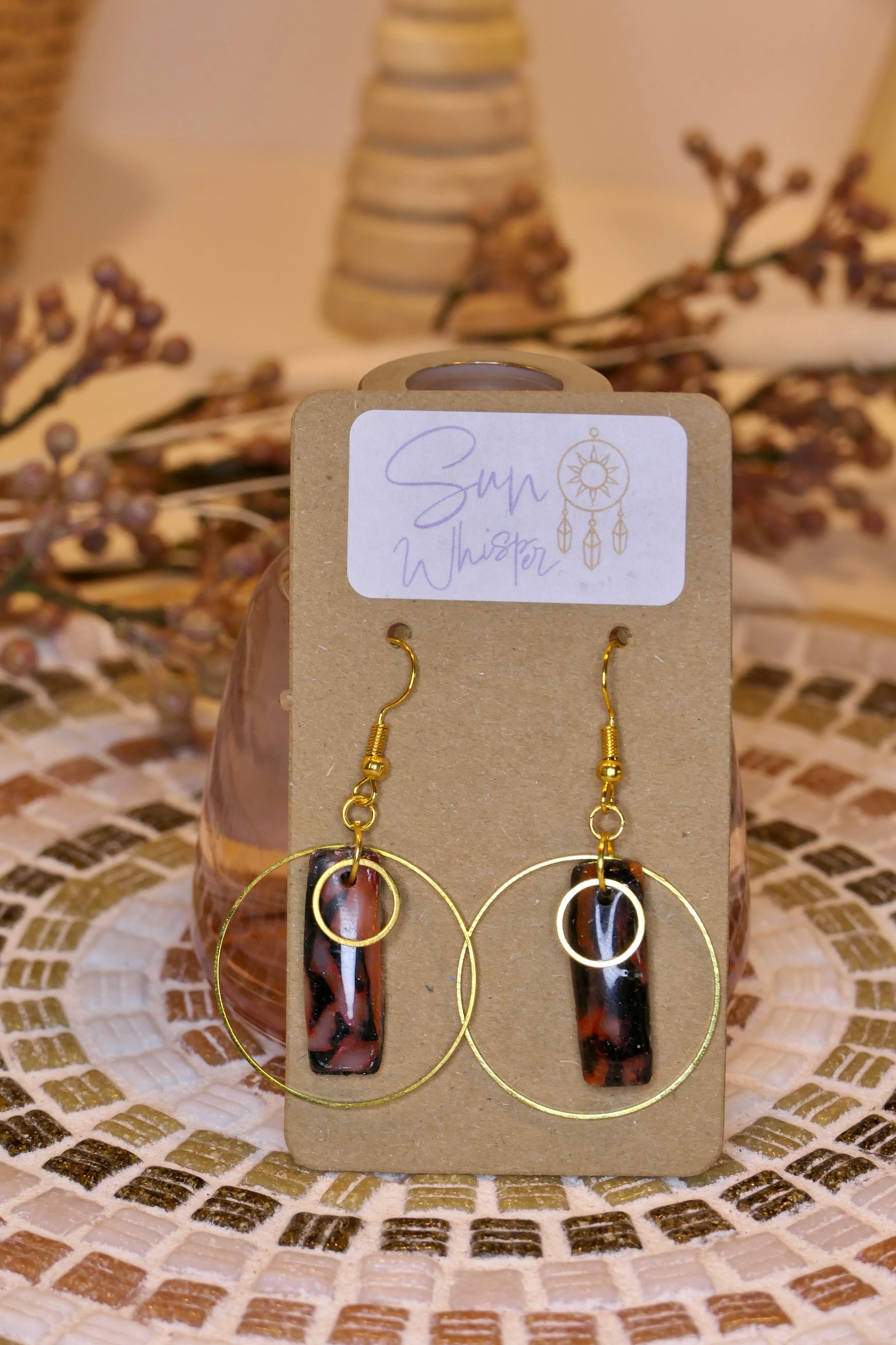 Boucles d’oreilles - "Arizona Wave Geo"