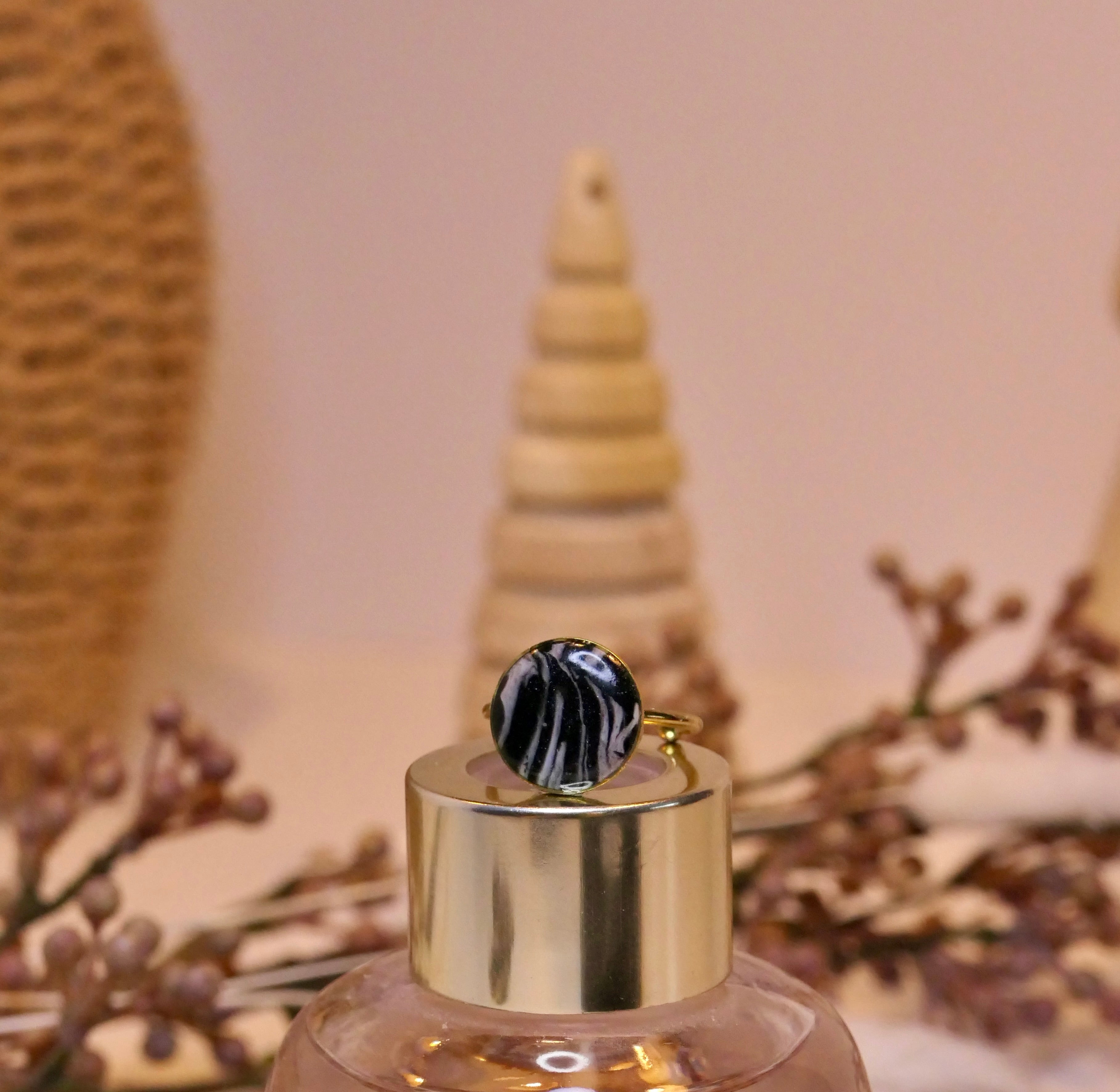 Bague - "Pink Zebra"